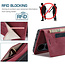Hoesje geschikt voor Huawei P50 Pro - Wallet Book Case - Magneetsluiting - met RFID bescherming - Rood