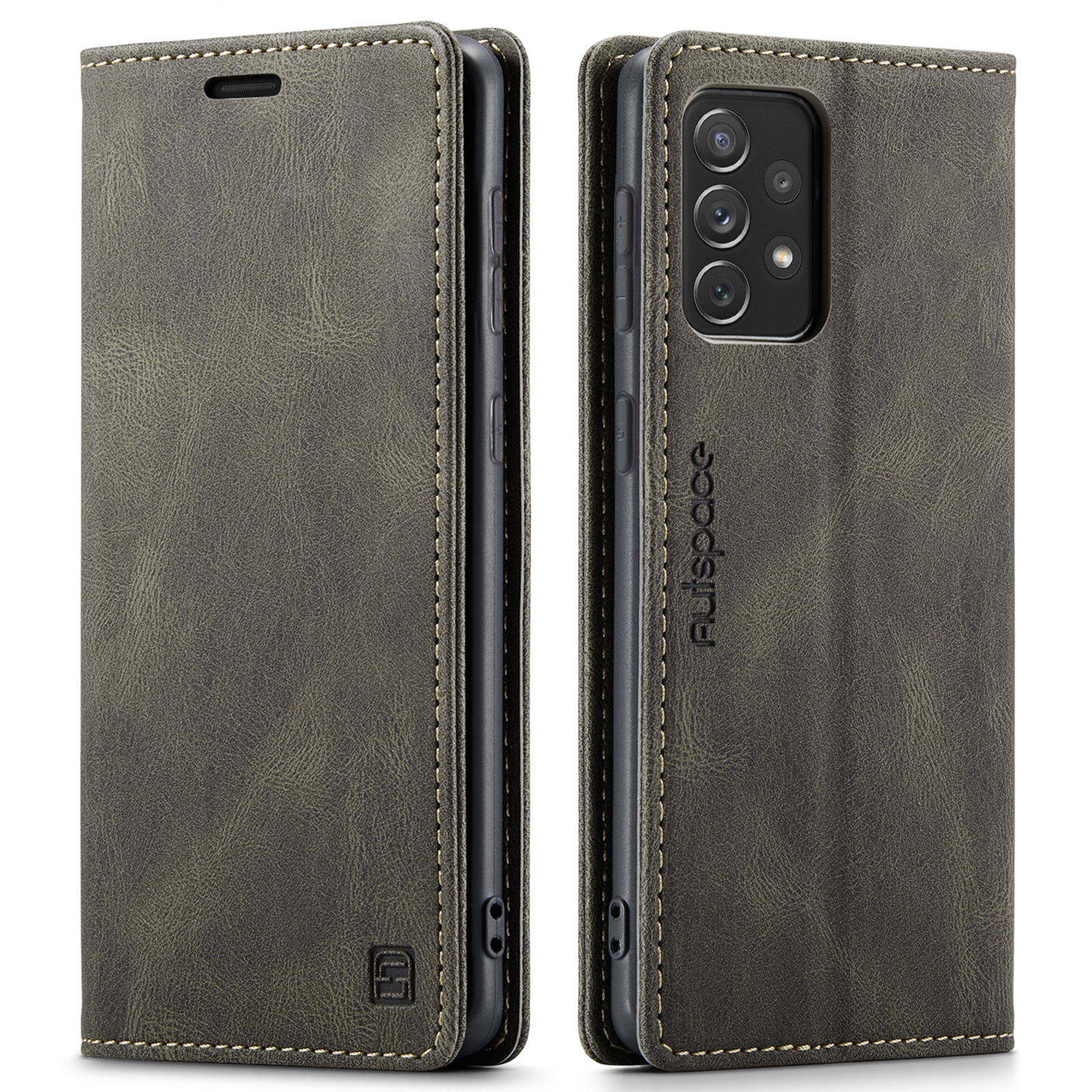 Hoesje geschikt voor Samsung Galaxy A73 5G - Wallet Book Case - Magneetsluiting - met RFID bescherming - Bruin afbeelding