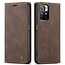 CaseMe CaseMe - Hoesje geschikt voor Xiaomi Redmi Note 11S - Wallet Book Case - Magneetsluiting - Donker Bruin