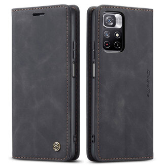 CaseMe CaseMe - Hoesje geschikt voor Xiaomi Redmi Note 11S - Wallet Book Case - Magneetsluiting - Zwart