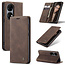 CaseMe - Hoesje geschikt voor Huawei P50 - Wallet Book Case - Magneetsluiting - Donker Bruin