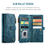 Hoesje geschikt voor Samsung Galaxy S22 Ultra 5G - Wallet Book Case - met Rits en Magneetsluiting - met RFID bescherming - Blauw