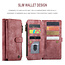 Hoesje geschikt voor Samsung Galaxy S22 Ultra 5G - Wallet Book Case - met Rits en Magneetsluiting - met RFID bescherming - Rood