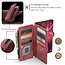 Hoesje geschikt voor Samsung Galaxy S22 Ultra 5G - Wallet Book Case - met Rits en Magneetsluiting - met RFID bescherming - Rood