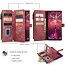 Hoesje geschikt voor Samsung Galaxy S22 Ultra 5G - Wallet Book Case - met Rits en Magneetsluiting - met RFID bescherming - Rood
