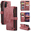 Hoesje geschikt voor Samsung Galaxy S22 Plus 5G - Wallet Book Case - met Rits en Magneetsluiting - met RFID bescherming - Rood