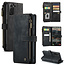CaseMe Hoesje geschikt voor Samsung Galaxy S22 Plus 5G - Wallet Book Case - met Rits en Magneetsluiting - met RFID bescherming - Zwart