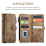 Hoesje geschikt voor Samsung Galaxy S22 5G - Wallet Book Case - met Rits en Magneetsluiting - met RFID bescherming - Bruin