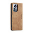 CaseMe - Hoesje geschikt voor Xiaomi 12 Pro - Wallet Book Case - Magneetsluiting - Licht Bruin