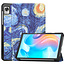 Case2go Case2go - Tablet Hoes geschikt voor Realme Pad Mini - 8.7 inch - Tri-Fold Book Case - Auto Wake functie - Sterrenhemel