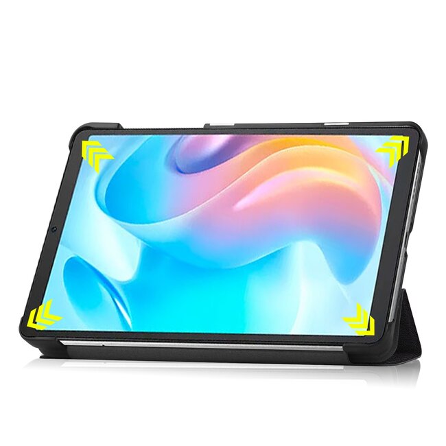 Case2go - Tablet Hoes geschikt voor Realme Pad Mini - 8.7 inch - Tri-Fold Book Case - Auto Wake functie - Don't Touch Me