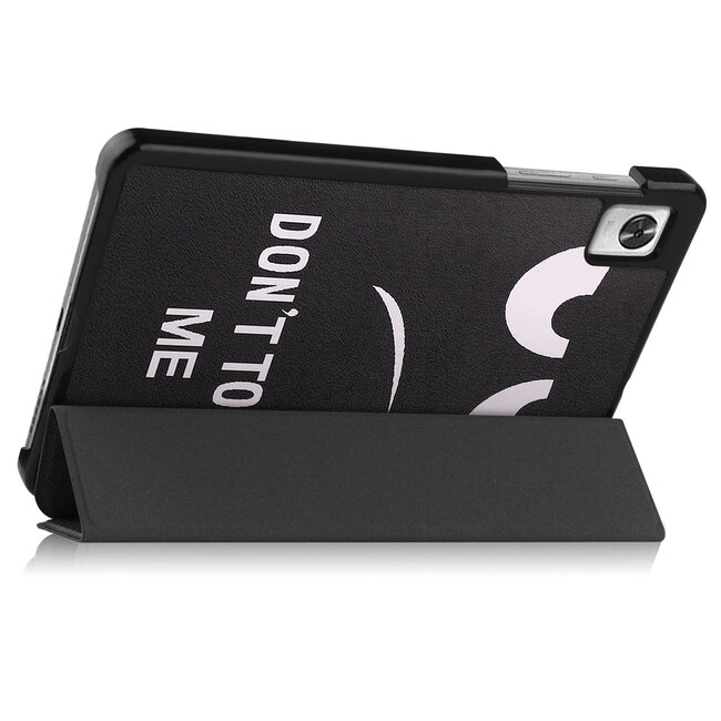 Case2go - Tablet Hoes geschikt voor Realme Pad Mini - 8.7 inch - Tri-Fold Book Case - Auto Wake functie - Don't Touch Me
