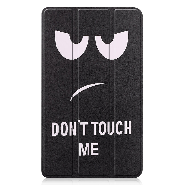 Case2go - Tablet Hoes geschikt voor Realme Pad Mini - 8.7 inch - Tri-Fold Book Case - Auto Wake functie - Don't Touch Me