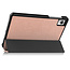 Case2go - Tablet Hoes geschikt voor Realme Pad Mini - 8.7 inch - Tri-Fold Book Case - Auto Wake functie - Rosé Goud