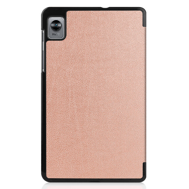 Case2go - Tablet Hoes geschikt voor Realme Pad Mini - 8.7 inch - Tri-Fold Book Case - Auto Wake functie - Rosé Goud