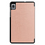 Case2go - Tablet Hoes geschikt voor Realme Pad Mini - 8.7 inch - Tri-Fold Book Case - Auto Wake functie - Rosé Goud