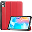 Case2go Case2go - Tablet Hoes geschikt voor Realme Pad Mini - 8.7 inch - Tri-Fold Book Case - Auto Wake functie - Rood