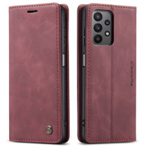 CaseMe - Hoesje geschikt voor Samsung Galaxy A23 - Wallet Book Case - Magneetsluiting - Rood