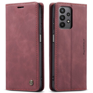 CaseMe CaseMe - Hoesje geschikt voor Samsung Galaxy A23 - Wallet Book Case - Magneetsluiting - Rood