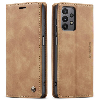 CaseMe CaseMe - Hoesje geschikt voor Samsung Galaxy A23 - Wallet Book Case - Magneetsluiting - Licht Bruin