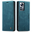 CaseMe CaseMe - Hoesje geschikt voor Xiaomi 12 Pro - Wallet Book Case - Magneetsluiting - Blauw