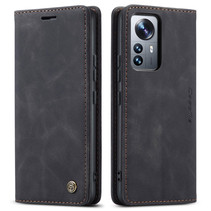 CaseMe - Hoesje geschikt voor Xiaomi 12 Pro - Wallet Book Case - Magneetsluiting - Zwart