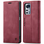 Hoesje geschikt voor Xiaomi 12 / 12X - Wallet Book Case - Magneetsluiting - met RFID bescherming - Rood