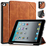 CaseMe CaseMe - Tablet hoes geschikt voor iPad Mini 7.9 (2019) - Ming Book Case - Tablethoes met Auto Wake/Sleep functie - Bruin