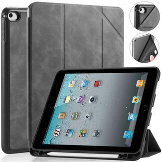 CaseMe CaseMe - Tablet hoes geschikt voor iPad Mini 7.9 (2019) - Ming Book Case - Tablethoes met Auto Wake/Sleep functie - Grijs