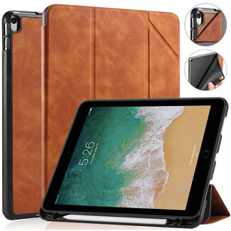 CaseMe CaseMe - Tablet hoes geschikt voor iPad Air 10.5 (2019) - Ming Book Case - Tablethoes met Auto Wake/Sleep functie - Bruin