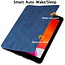 CaseMe - Tablet hoes geschikt voor iPad 10.2 (2021/2020/2019) - Ming Book Case - Tablethoes met Auto Wake/Sleep functie - Blauw