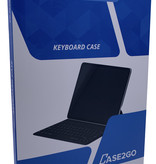 Case2go Tablet Toetsenbord Hoes geschikt voor Samsung Galaxy Tab A8 (2021)  - Met Draadloos Bluetooth Keyboard en Stylus pen houder - Zwart