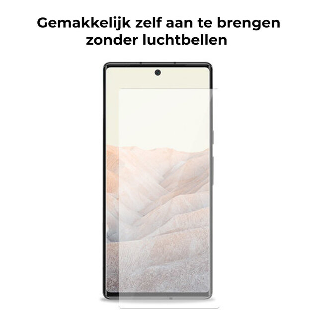 Screenprotector geschikt voor Google Pixel 6 - Tempered Glass - Gehard Glas - Transparant
