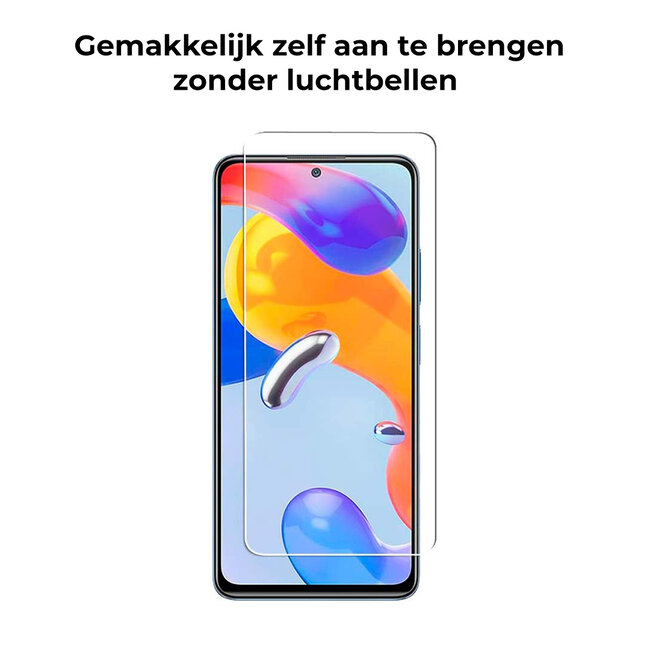 Screenprotector geschikt voor Xiaomi Redmi Note 11S - Tempered Glass - Gehard Glas - Transparant