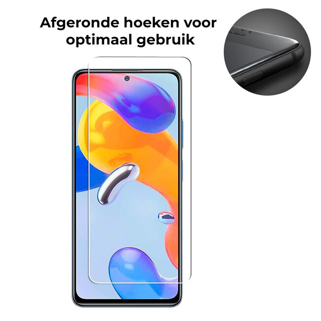 Screenprotector geschikt voor Xiaomi Redmi Note 11 Pro - Tempered Glass - Gehard Glas - Transparant