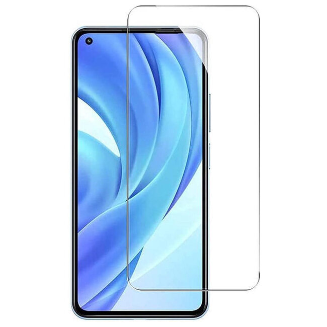 Screenprotector geschikt voor Oppo A74 - Tempered Glass - Gehard Glas - Transparant