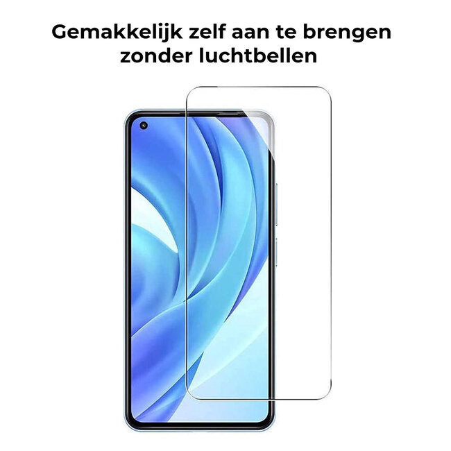 Screenprotector geschikt voor Oppo A54 5G - Tempered Glass - Gehard Glas - Transparant