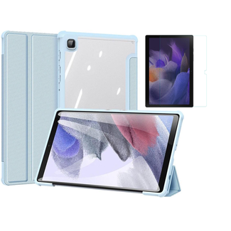 Dux Ducis Dux Ducis - Tablet hoes &amp; Case2go Screenprotector geschikt voor Samsung Galaxy Tab A8 (2022 &amp; 2021) - Toby Serie - Tri-Fold Book Case - Blauw