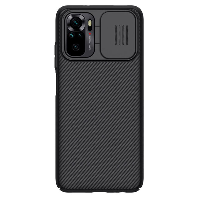 Telefoonhoesje geschikt voor Xiaomi Redmi Note 10S - Nillkin CamShield Pro Case - Zwart