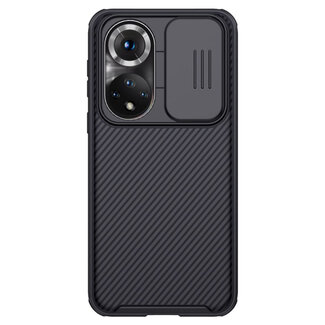 Case2go Telefoonhoesje geschikt voor Huawei Honor 50 - Nillkin CamShield Pro Case - Zwart