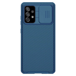 Case2go Telefoonhoesje geschikt voor Samsung Galaxy A72 5G - Nillkin CamShield Pro Case - Blauw