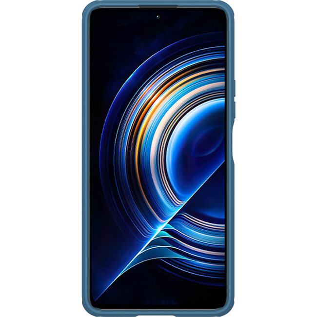 Telefoonhoesje geschikt voor Xiaomi K50 / K50 Pro - Nillkin CamShield Pro Case - Blauw