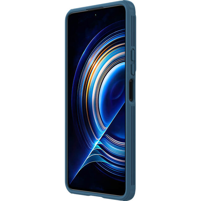 Telefoonhoesje geschikt voor Xiaomi K50 / K50 Pro - Nillkin CamShield Pro Case - Blauw