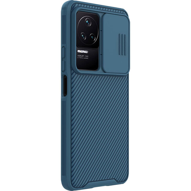 Telefoonhoesje geschikt voor Xiaomi K50 / K50 Pro - Nillkin CamShield Pro Case - Blauw