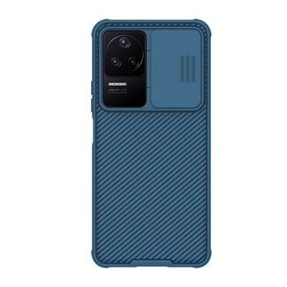 Case2go Telefoonhoesje geschikt voor Xiaomi Redmi K40 / 40S  - Nillkin CamShield Pro Case - Blauw