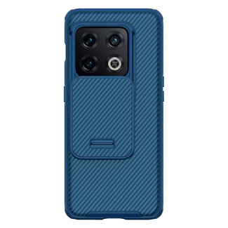 Case2go Telefoonhoesje geschikt voor OnePlus 10 Pro - Nillkin CamShield Pro Case - Blauw