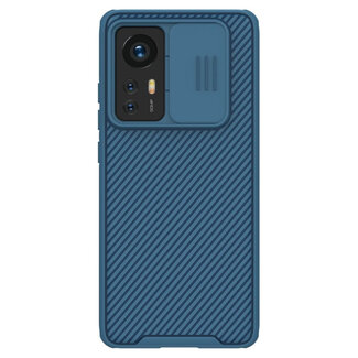 Case2go Telefoonhoesje geschikt voor Xiaomi 12 / 12X - Nillkin CamShield Pro Case - Blauw