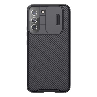 Case2go Telefoonhoesje geschikt voor Samsung Galaxy S22 Plus 5G - Nillkin CamShield Pro Case - Zwart