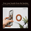 Nillkin - Magnetische Ring - Snaphold Magnetic sticker - Vegan Leer - Geschikt voor iPhone 12/iPhone 13 serie - Cyaan