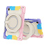 Tablet Hoes geschikt voor Samsung Galaxy Tab A8 (2022 &amp;amp; 2021) - 10.5 Inch - Armor Case met Ring - Pencil Houder - Regenboog Roze